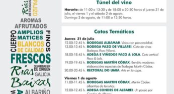126 marcas y 13 catas temáticas en el Tunel del Vino D.O. Rías Baixas este domingo en Cambados