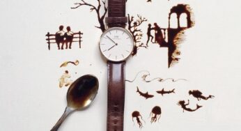 El arte de realizar ilustraciones hechas con un poco de café, vino o chocolate